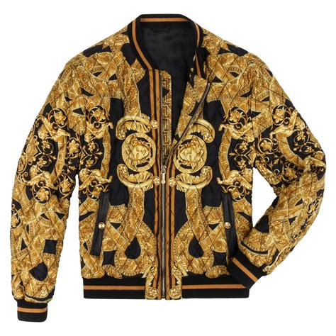 versace versus jacke gold|Versace clothing for women.